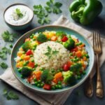 Arroz pilaf con verduras