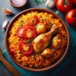 Arroz Jollof Nigeriano con Pollo y Tomate