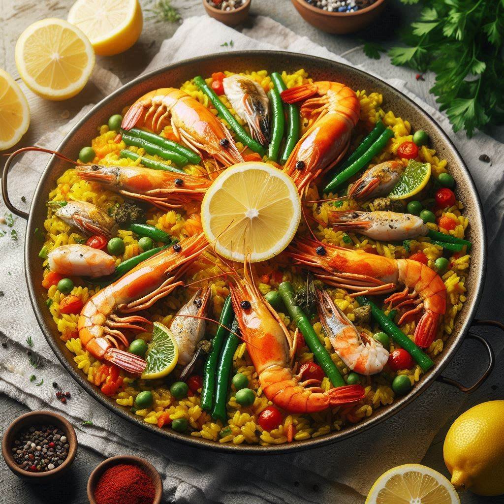 Paella Valenciana Tradicional Española - recetaverso.com